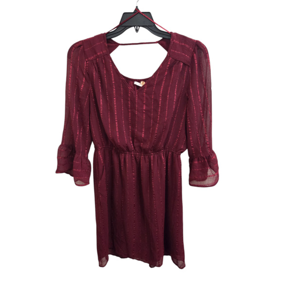 Excellent M Maroon Skies Are Blue Dress - Picture 1 of 1